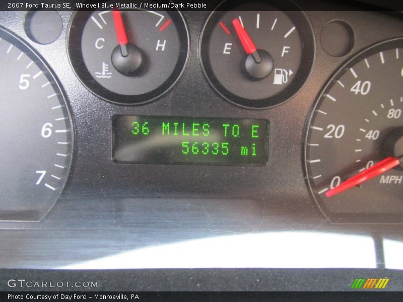 Windveil Blue Metallic / Medium/Dark Pebble 2007 Ford Taurus SE