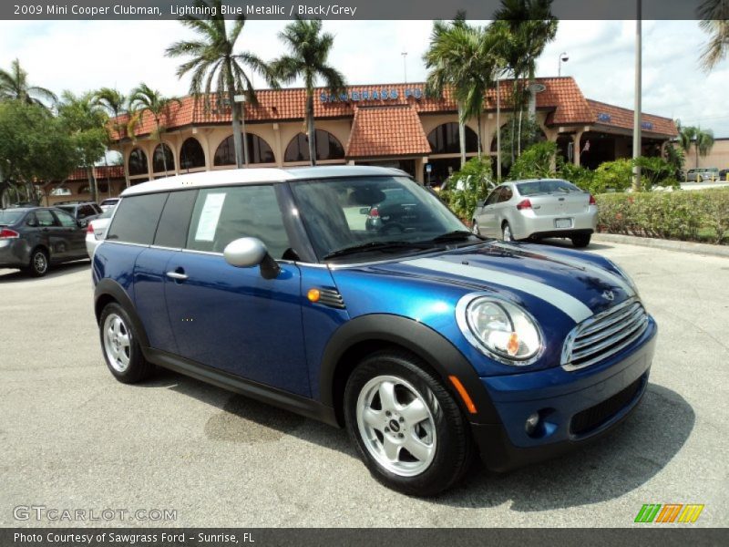 Lightning Blue Metallic / Black/Grey 2009 Mini Cooper Clubman