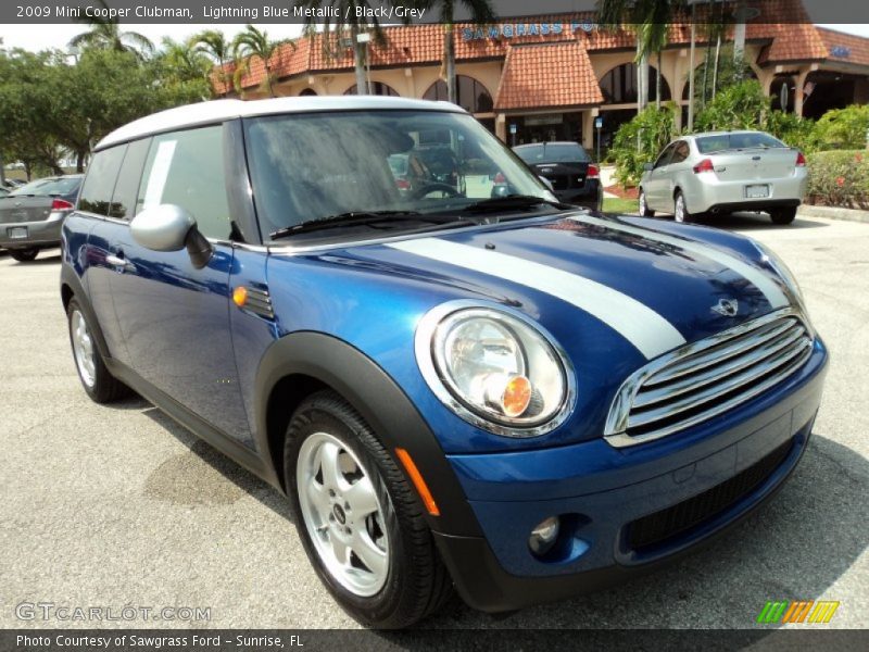 Lightning Blue Metallic / Black/Grey 2009 Mini Cooper Clubman