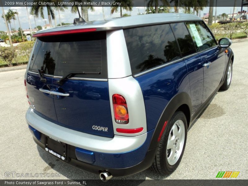 Lightning Blue Metallic / Black/Grey 2009 Mini Cooper Clubman