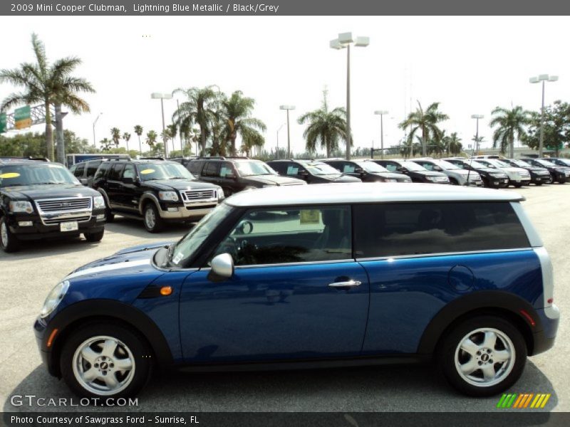 Lightning Blue Metallic / Black/Grey 2009 Mini Cooper Clubman