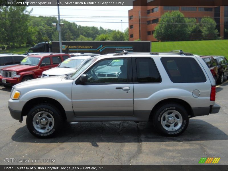 Silver Birch Metallic / Graphite Grey 2003 Ford Explorer Sport XLT 4x4