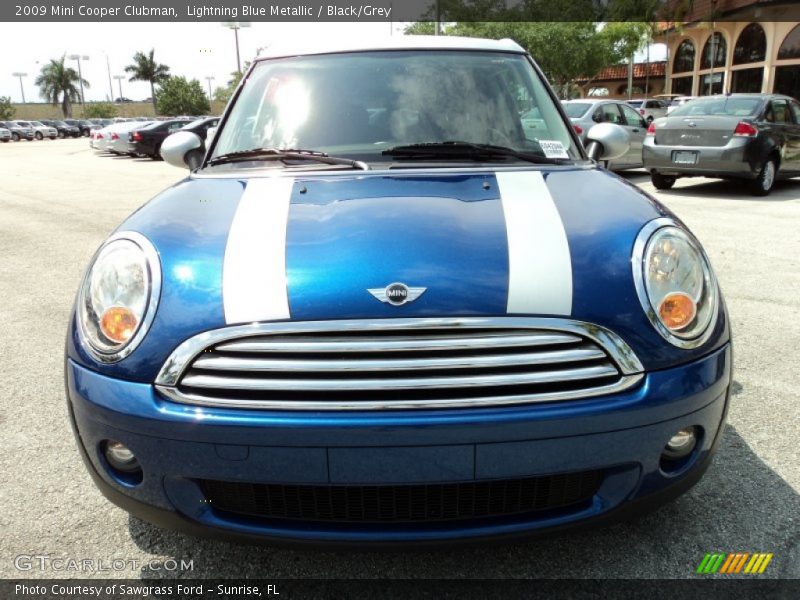 Lightning Blue Metallic / Black/Grey 2009 Mini Cooper Clubman