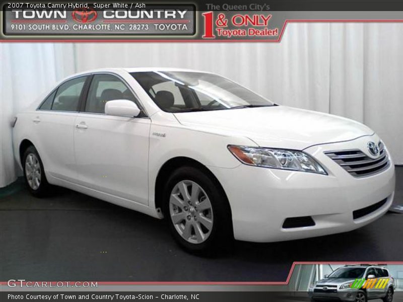 Super White / Ash 2007 Toyota Camry Hybrid