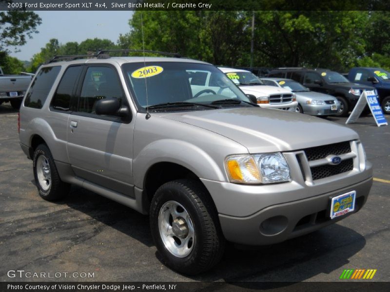 Silver Birch Metallic / Graphite Grey 2003 Ford Explorer Sport XLT 4x4