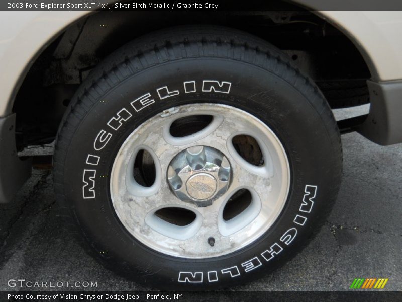 Silver Birch Metallic / Graphite Grey 2003 Ford Explorer Sport XLT 4x4