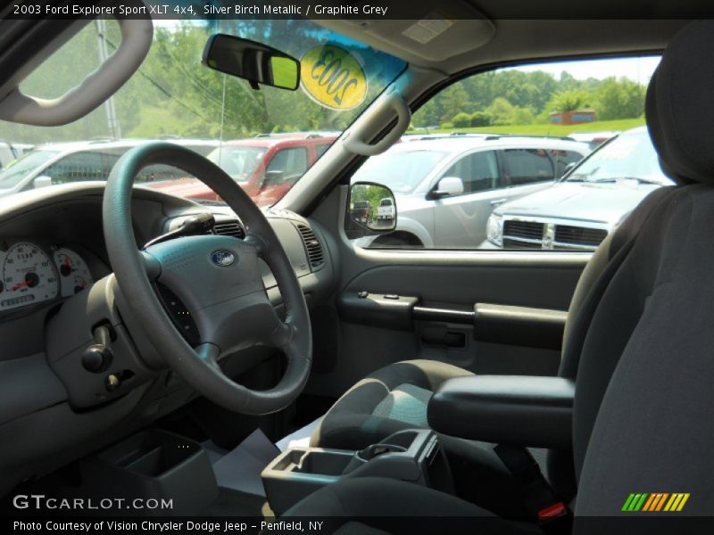 Silver Birch Metallic / Graphite Grey 2003 Ford Explorer Sport XLT 4x4