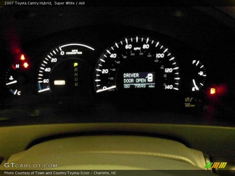 Super White / Ash 2007 Toyota Camry Hybrid