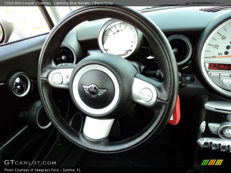 Lightning Blue Metallic / Black/Grey 2009 Mini Cooper Clubman