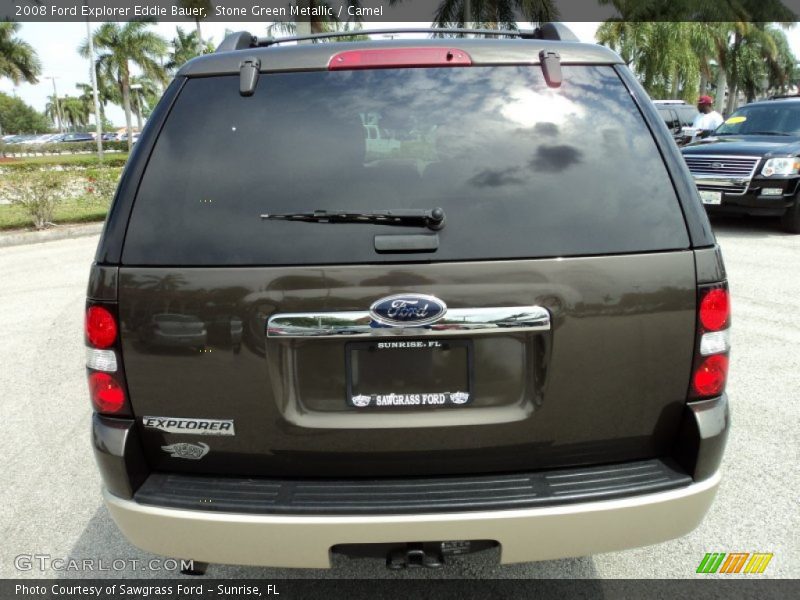 Stone Green Metallic / Camel 2008 Ford Explorer Eddie Bauer