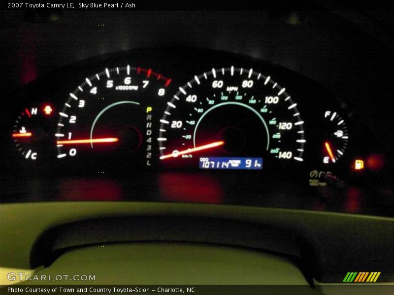 Sky Blue Pearl / Ash 2007 Toyota Camry LE