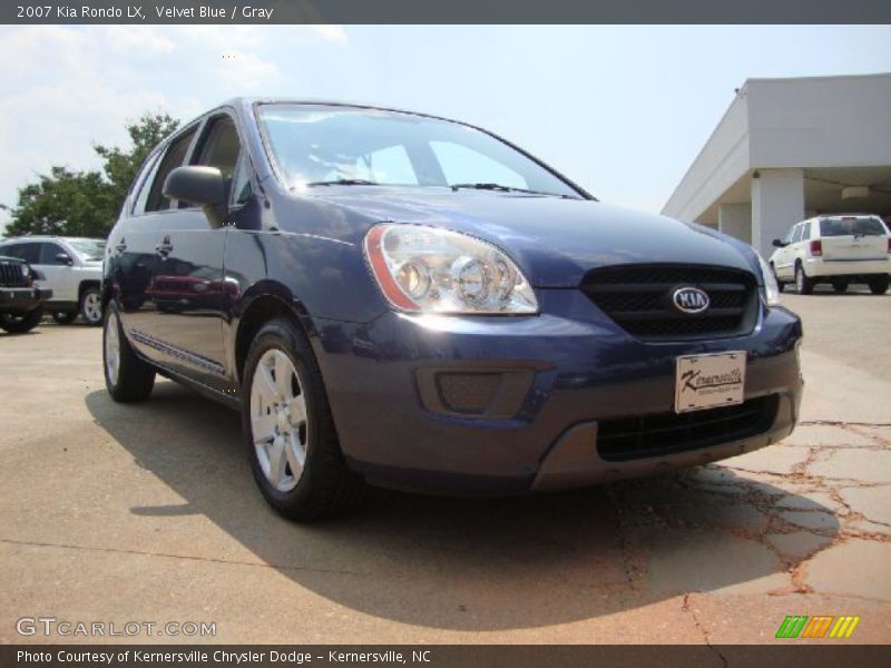 Velvet Blue / Gray 2007 Kia Rondo LX