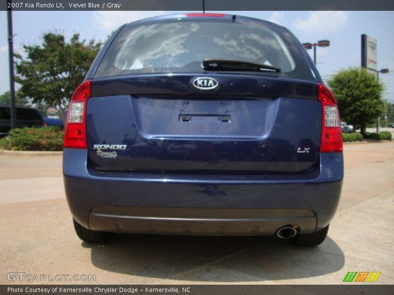 Velvet Blue / Gray 2007 Kia Rondo LX