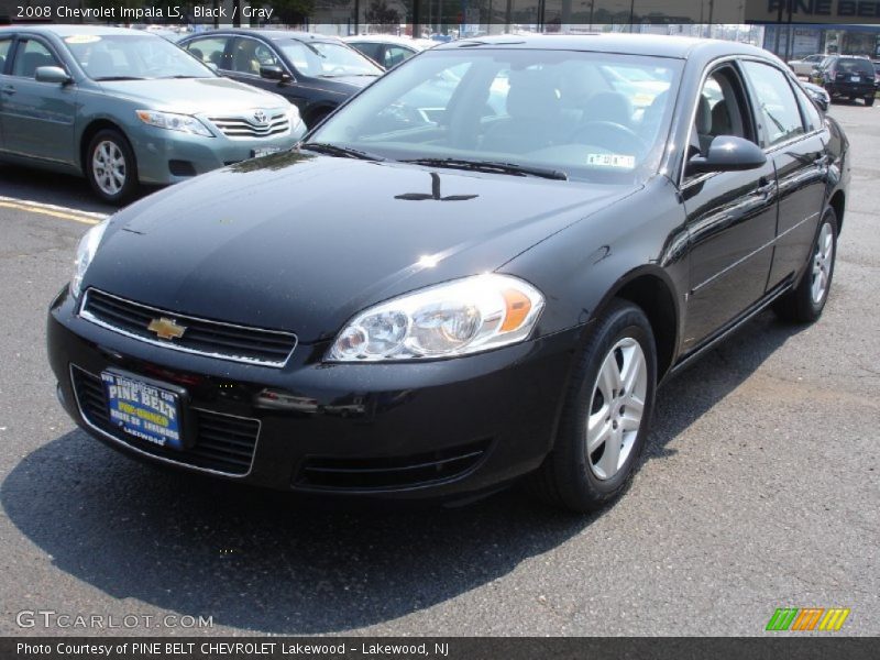 Black / Gray 2008 Chevrolet Impala LS