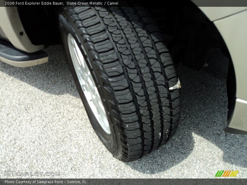 Stone Green Metallic / Camel 2008 Ford Explorer Eddie Bauer