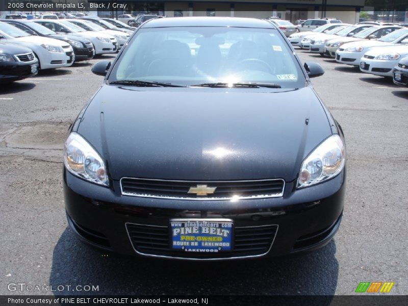 Black / Gray 2008 Chevrolet Impala LS