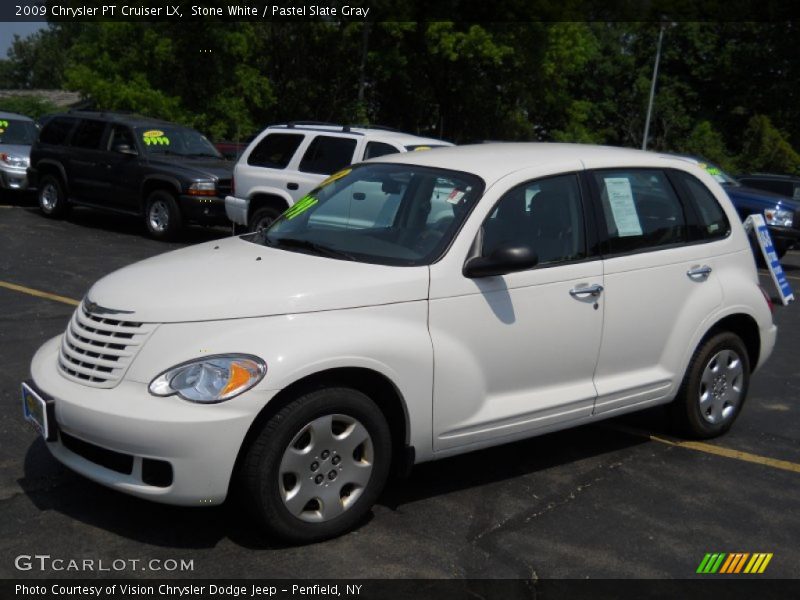 Stone White / Pastel Slate Gray 2009 Chrysler PT Cruiser LX