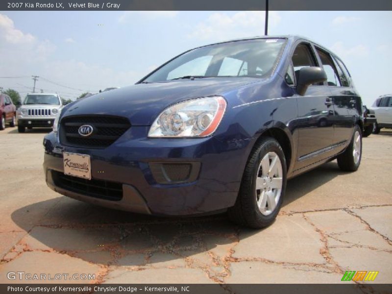 Velvet Blue / Gray 2007 Kia Rondo LX