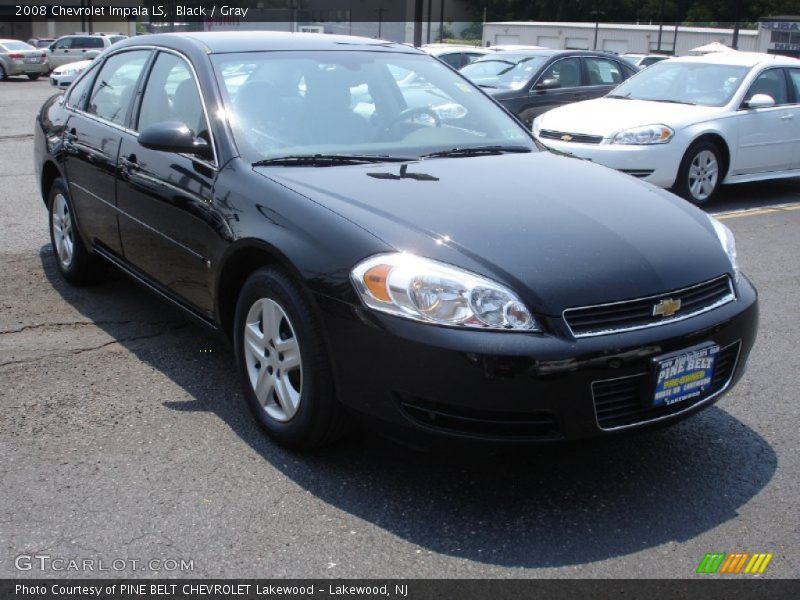 Black / Gray 2008 Chevrolet Impala LS