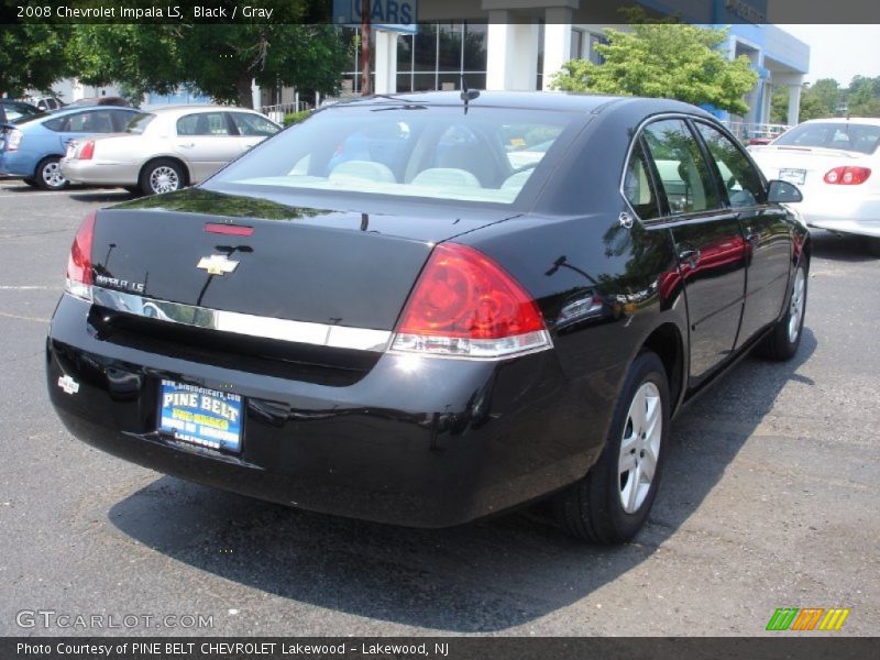 Black / Gray 2008 Chevrolet Impala LS