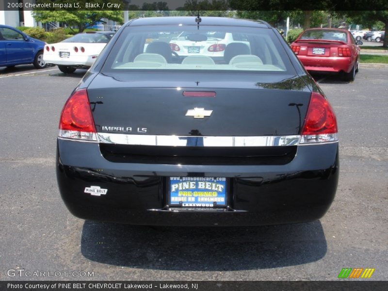 Black / Gray 2008 Chevrolet Impala LS