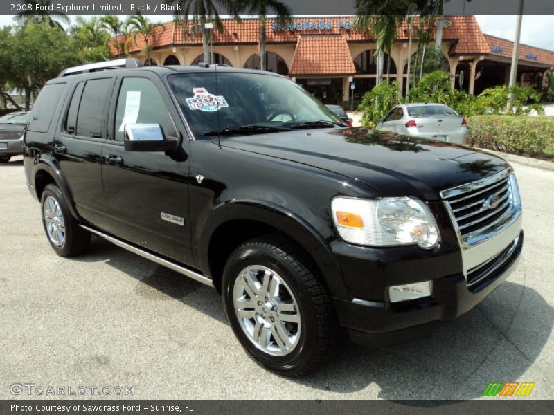 Black / Black 2008 Ford Explorer Limited