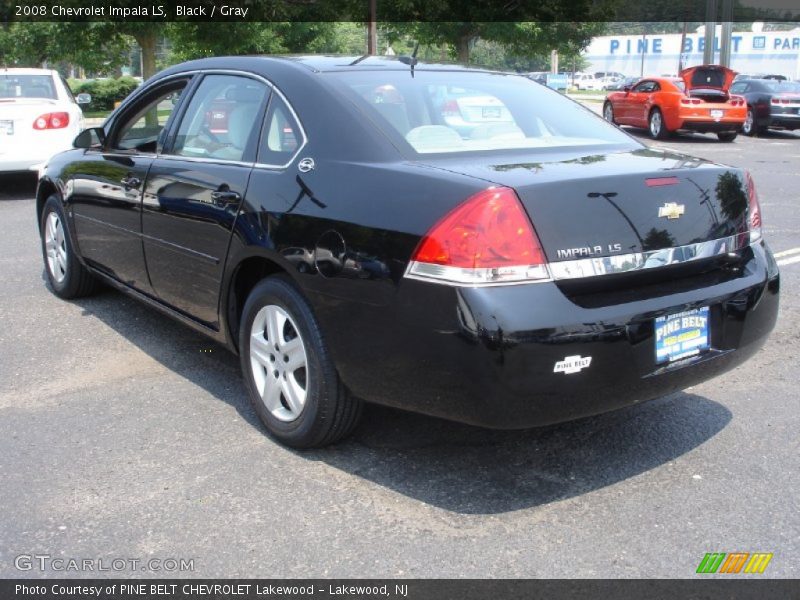 Black / Gray 2008 Chevrolet Impala LS