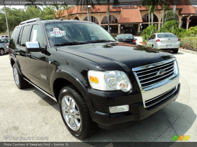 Black / Black 2008 Ford Explorer Limited