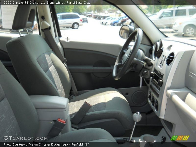 Stone White / Pastel Slate Gray 2009 Chrysler PT Cruiser LX