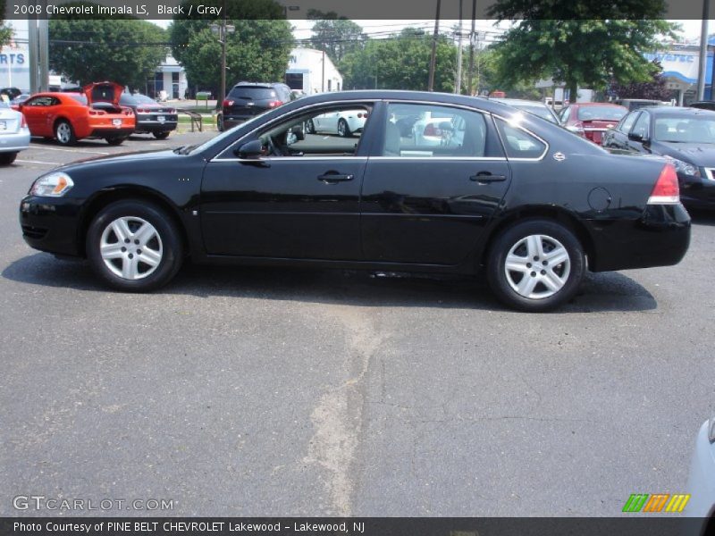 Black / Gray 2008 Chevrolet Impala LS