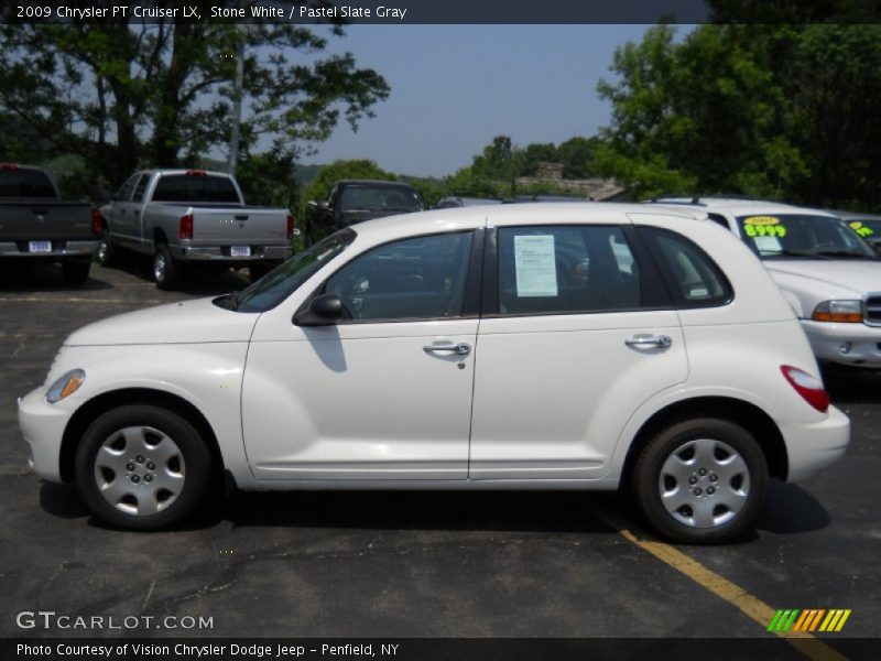 Stone White / Pastel Slate Gray 2009 Chrysler PT Cruiser LX