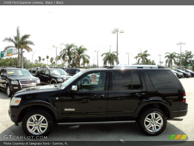 Black / Black 2008 Ford Explorer Limited