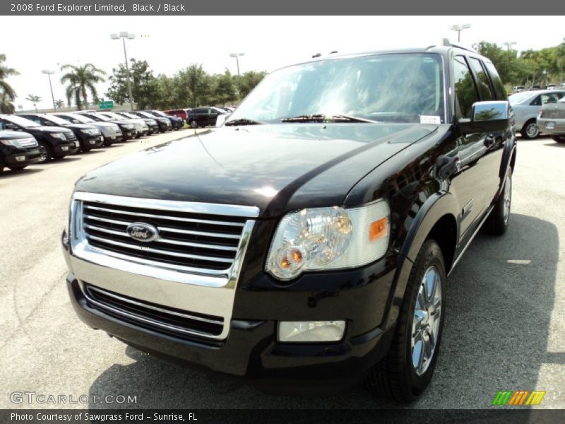 Black / Black 2008 Ford Explorer Limited