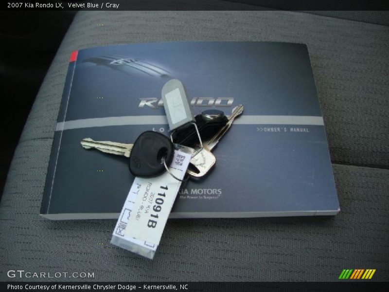 Velvet Blue / Gray 2007 Kia Rondo LX