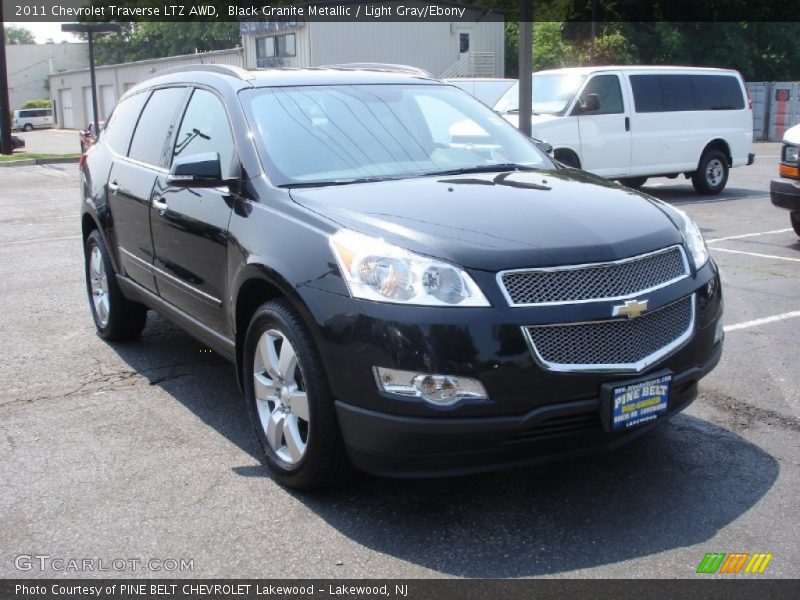 Black Granite Metallic / Light Gray/Ebony 2011 Chevrolet Traverse LTZ AWD