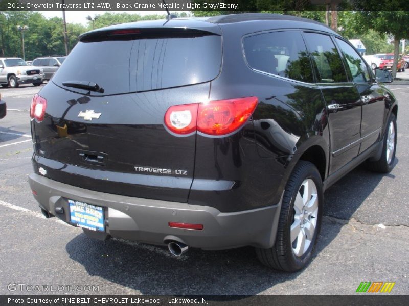 Black Granite Metallic / Light Gray/Ebony 2011 Chevrolet Traverse LTZ AWD