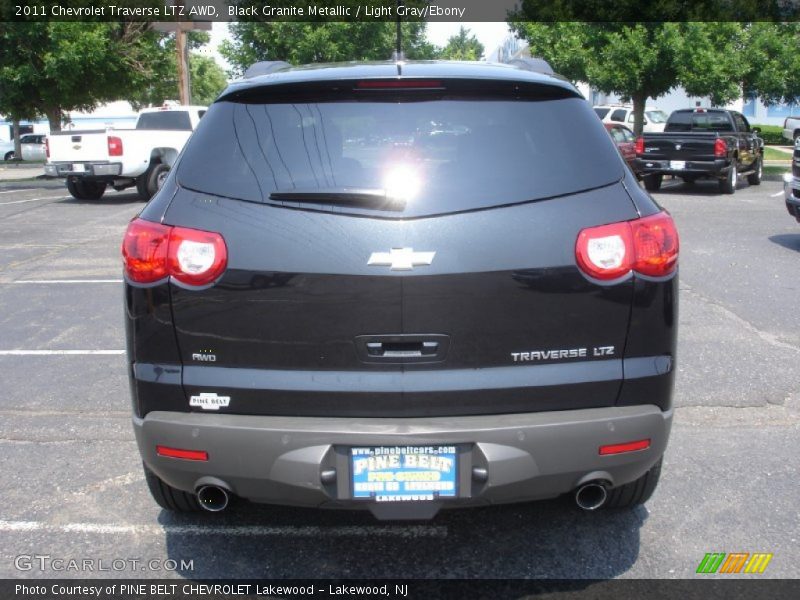 Black Granite Metallic / Light Gray/Ebony 2011 Chevrolet Traverse LTZ AWD