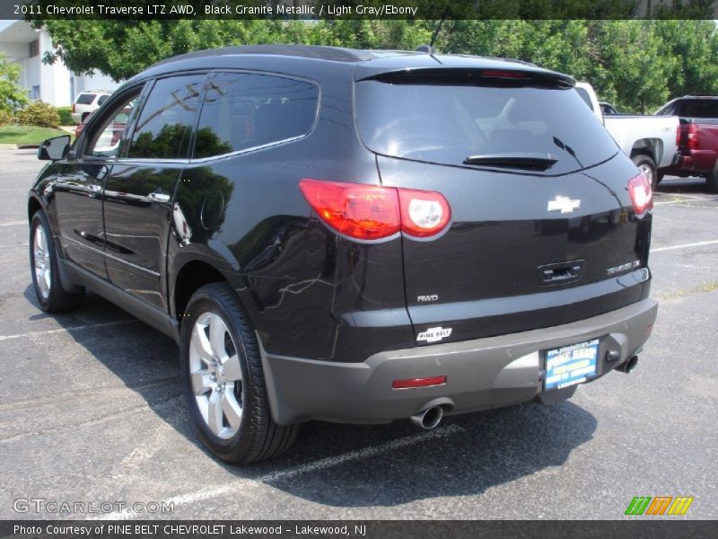Black Granite Metallic / Light Gray/Ebony 2011 Chevrolet Traverse LTZ AWD