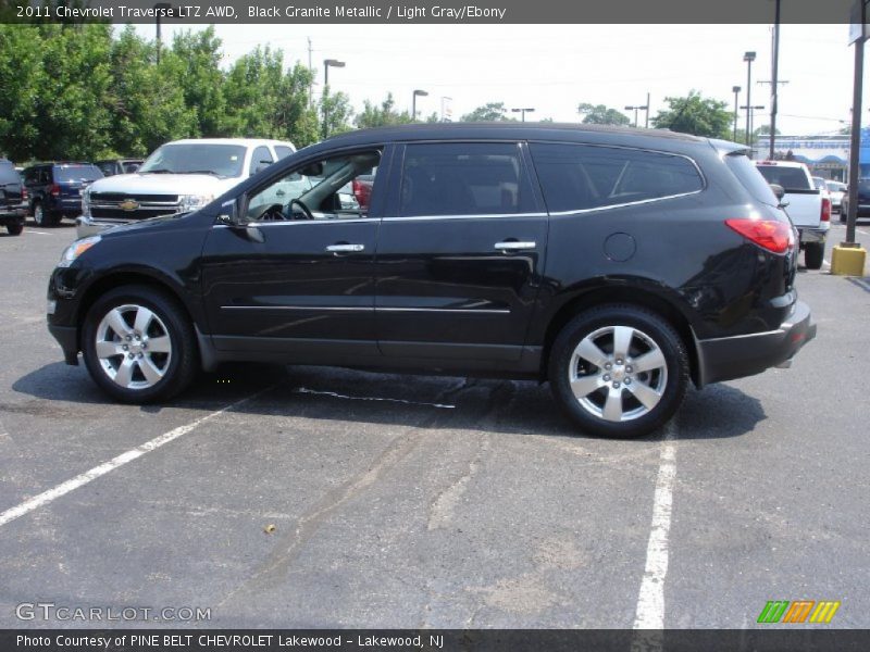 Black Granite Metallic / Light Gray/Ebony 2011 Chevrolet Traverse LTZ AWD