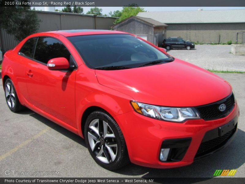 Racing Red / Black Sport 2010 Kia Forte Koup SX