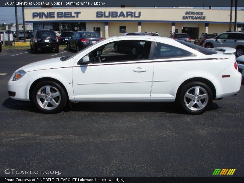 Summit White / Ebony 2007 Chevrolet Cobalt LT Coupe