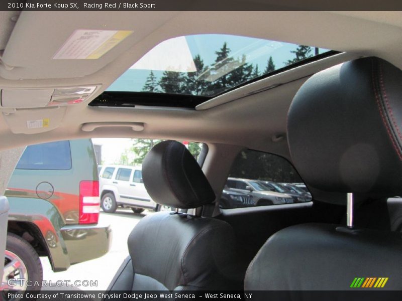 Racing Red / Black Sport 2010 Kia Forte Koup SX