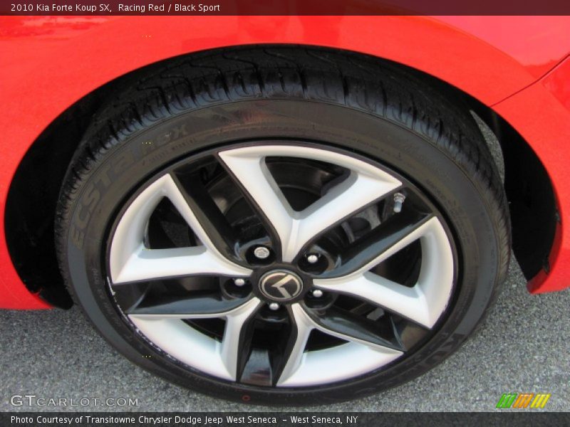 Racing Red / Black Sport 2010 Kia Forte Koup SX