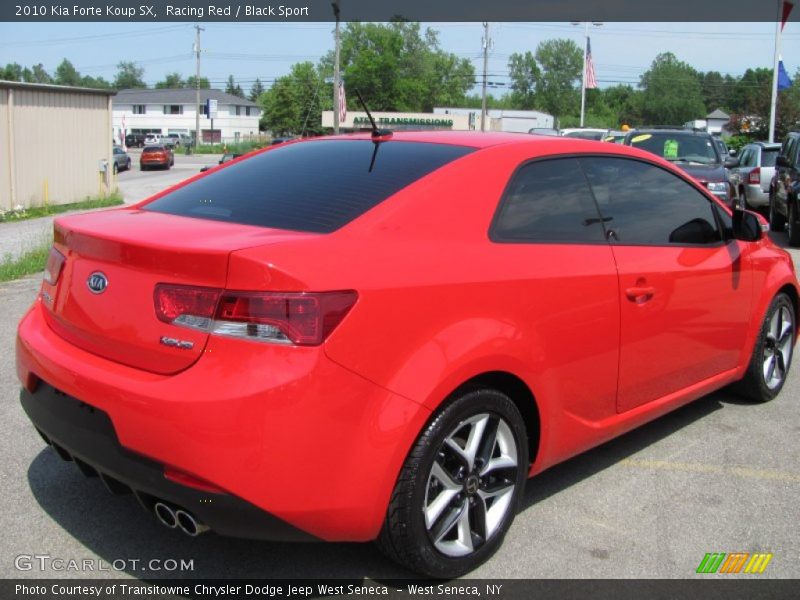 Racing Red / Black Sport 2010 Kia Forte Koup SX