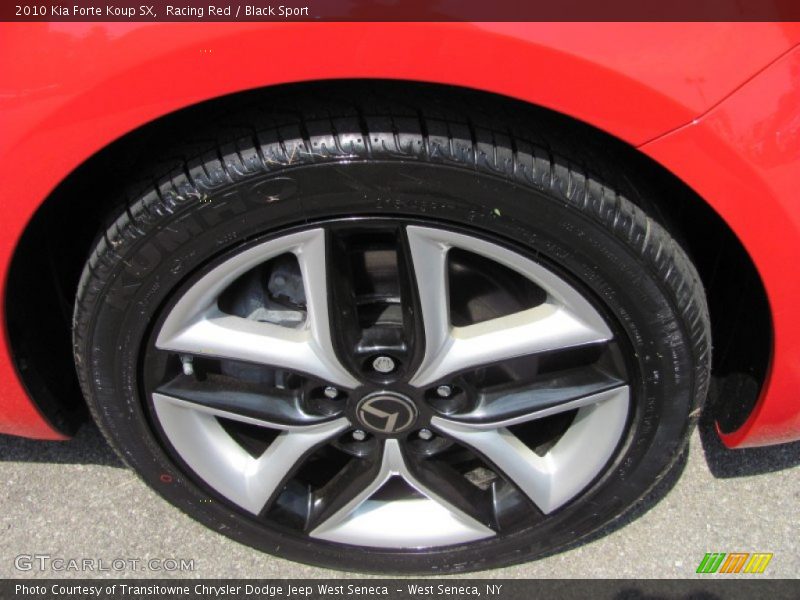 Racing Red / Black Sport 2010 Kia Forte Koup SX