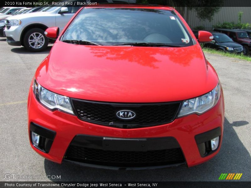 Racing Red / Black Sport 2010 Kia Forte Koup SX