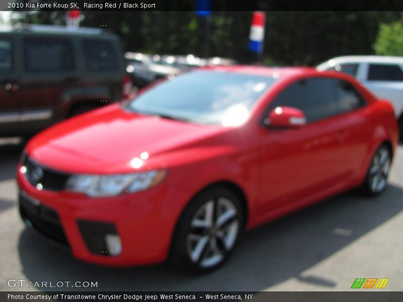 Racing Red / Black Sport 2010 Kia Forte Koup SX