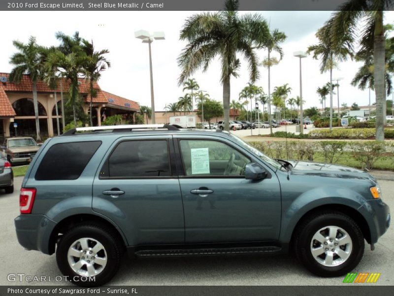 Steel Blue Metallic / Camel 2010 Ford Escape Limited