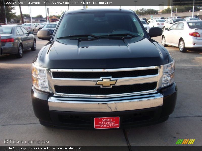 Black / Dark Titanium Gray 2007 Chevrolet Silverado 1500 LS Crew Cab