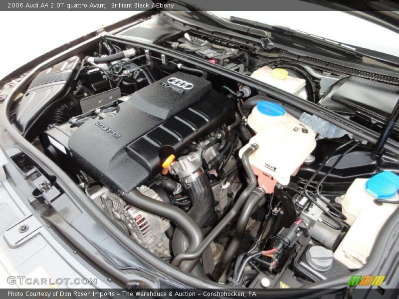  2006 A4 2.0T quattro Avant Engine - 2.0 Liter FSI Turbocharged DOHC 16-Valve VVT 4 Cylinder